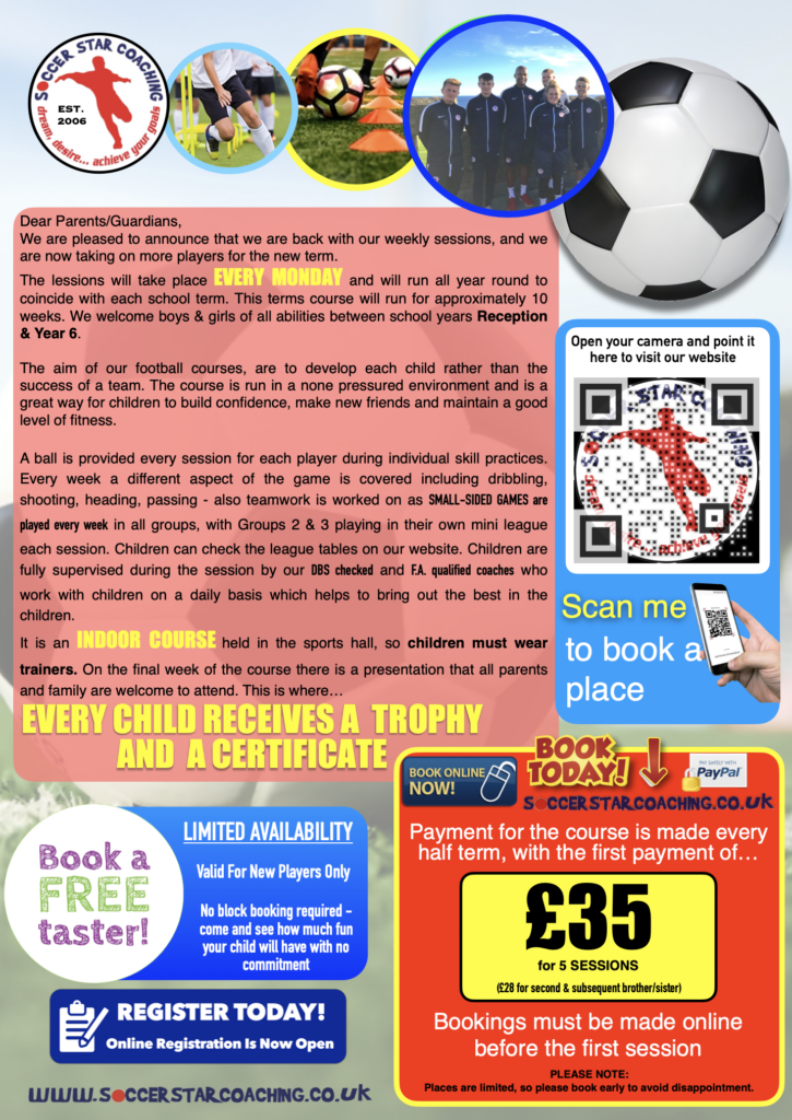 WEDNESFIELD FOOTBALL LESSONS